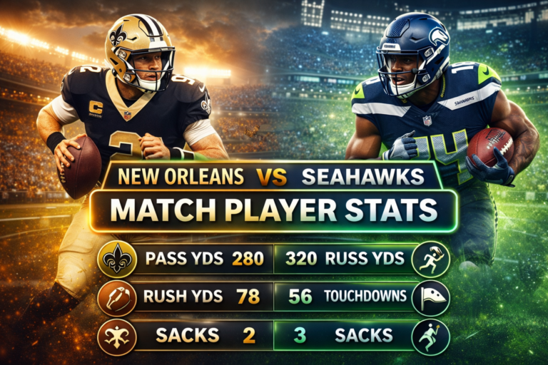 new orleans saints vs seahawks match player stats