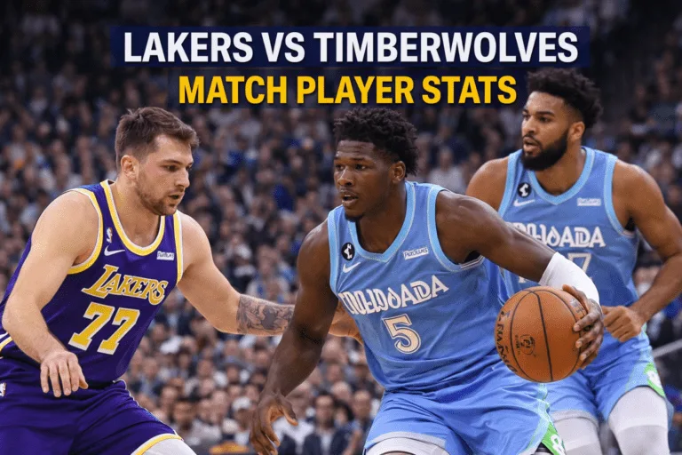 lakers vs timberwolves match player stats