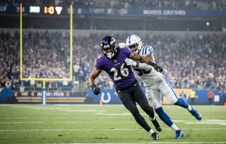 indianapolis colts vs baltimore ravens match player stats
