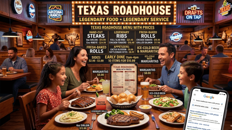 texas roadhouse menu with prices