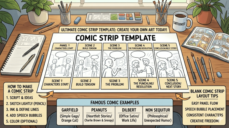 comic strip template