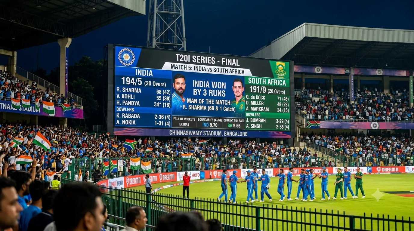 india national cricket team vs south africa national cricket team match scorecard
