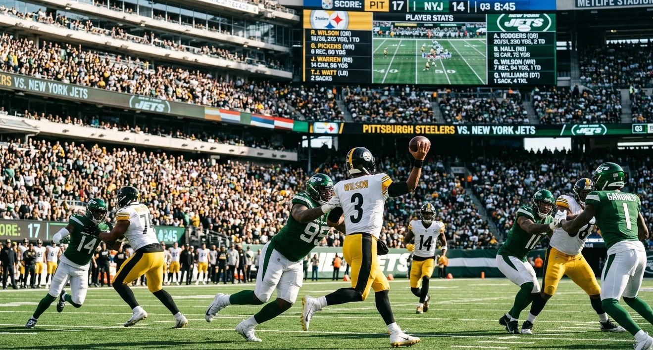 pittsburgh steelers vs new york jets match player stats
