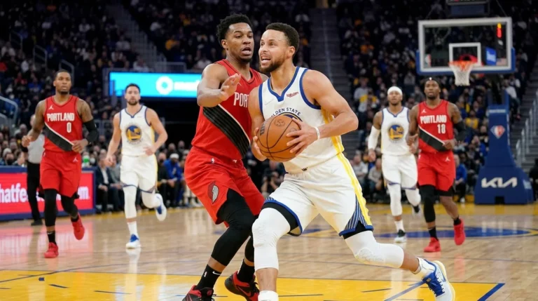 golden state warriors vs portland trail blazers match player stats