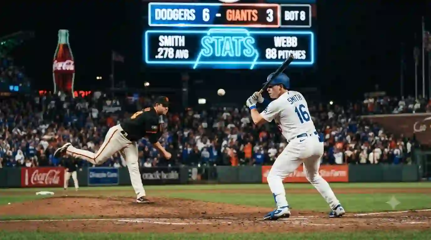 dodgers vs san francisco giants match player stats