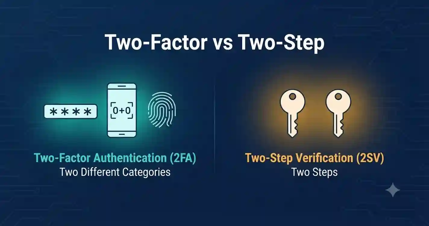 what is two factor vs two step
