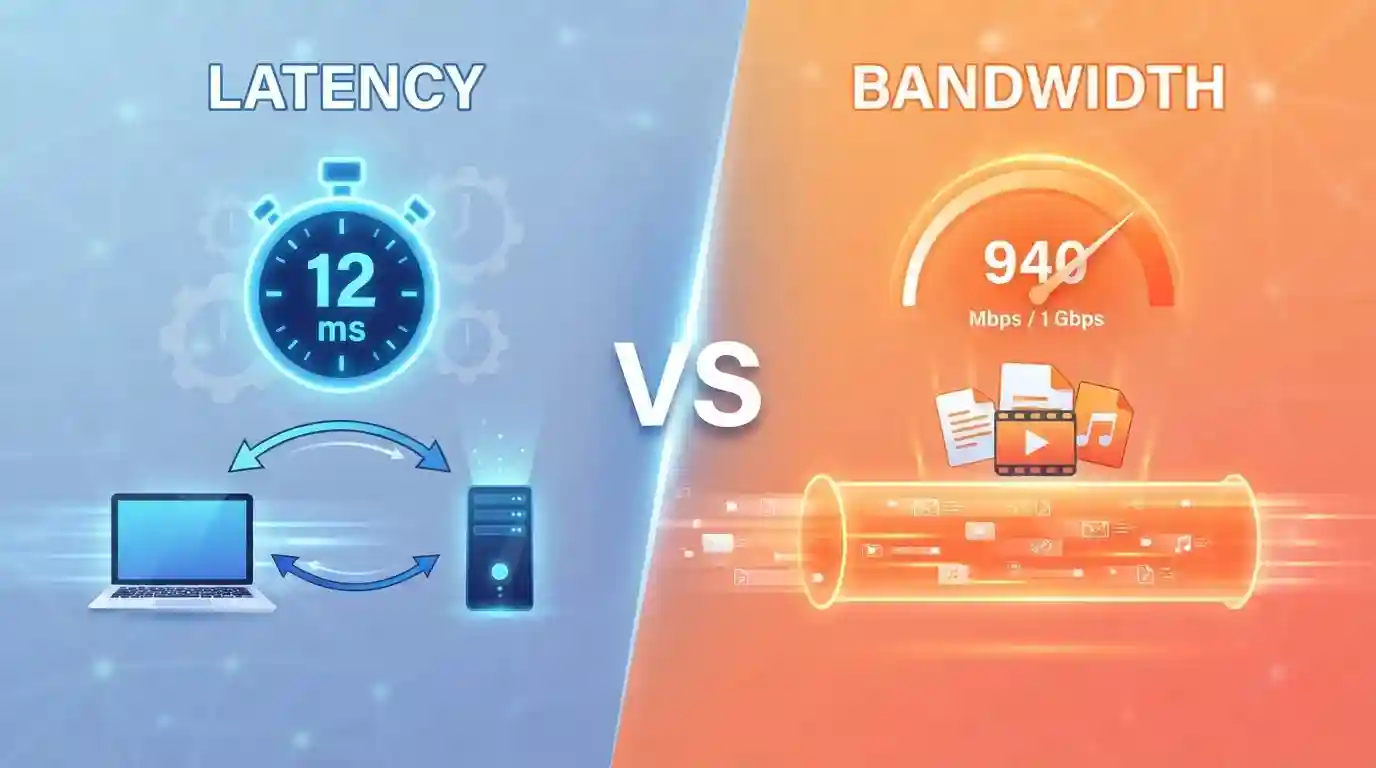 what is latency vs bandwidth