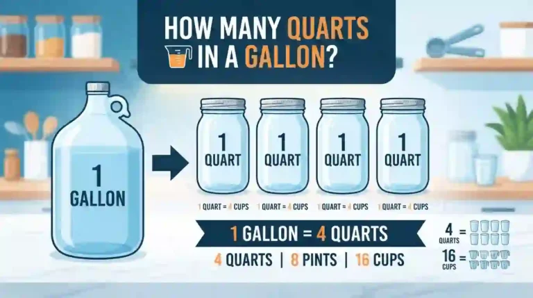 how many quarts in a gallon